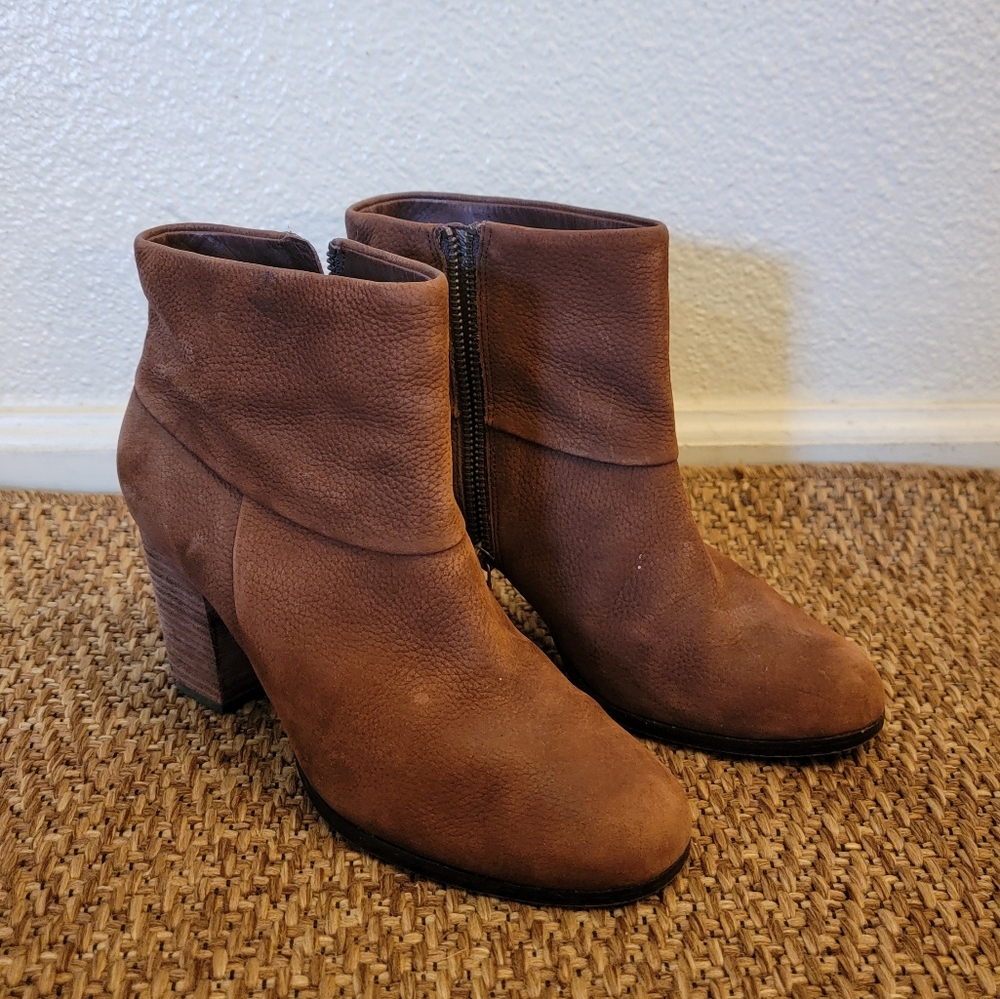 Cole Haan Tan Heeled Ankle Boots